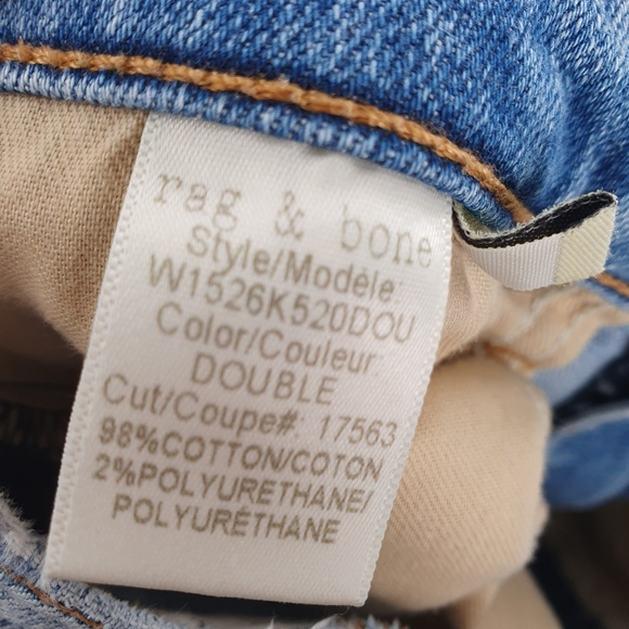 Rag & Bone Distressed Jeans Size 26 - Picture 10 of 10